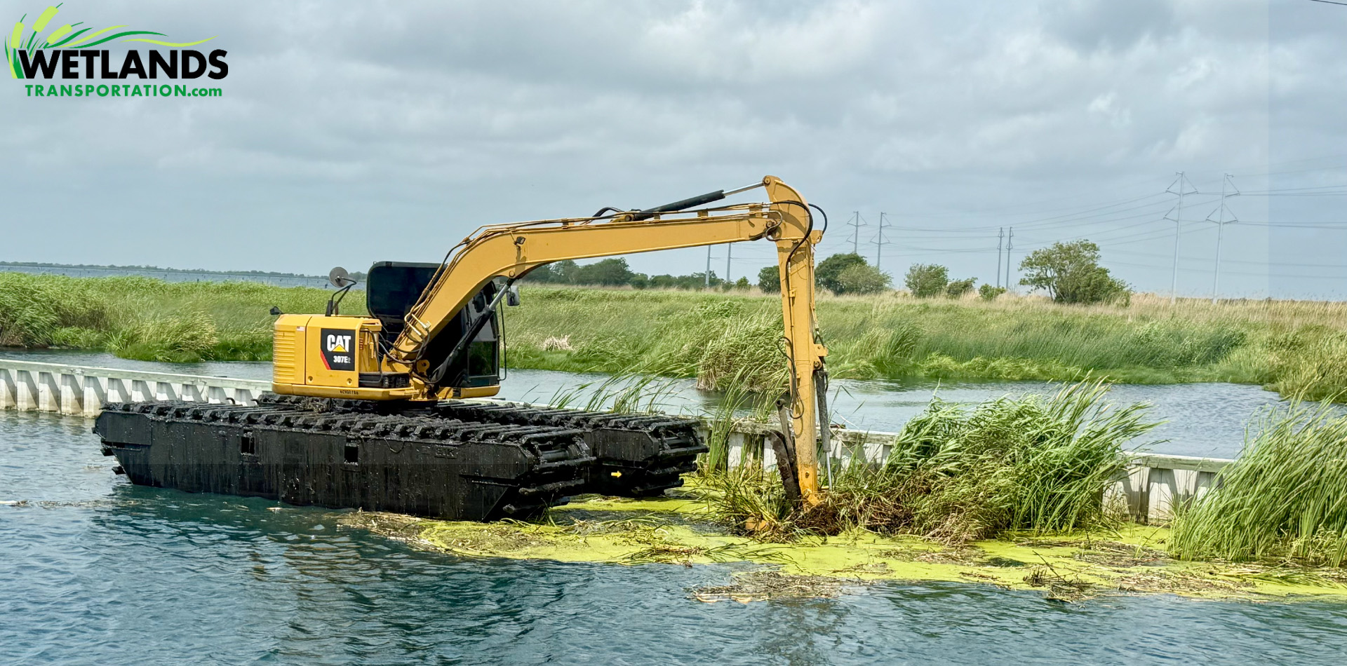 1 Amphibious Excavator - Beaumont, TX - Wetlands Transportation