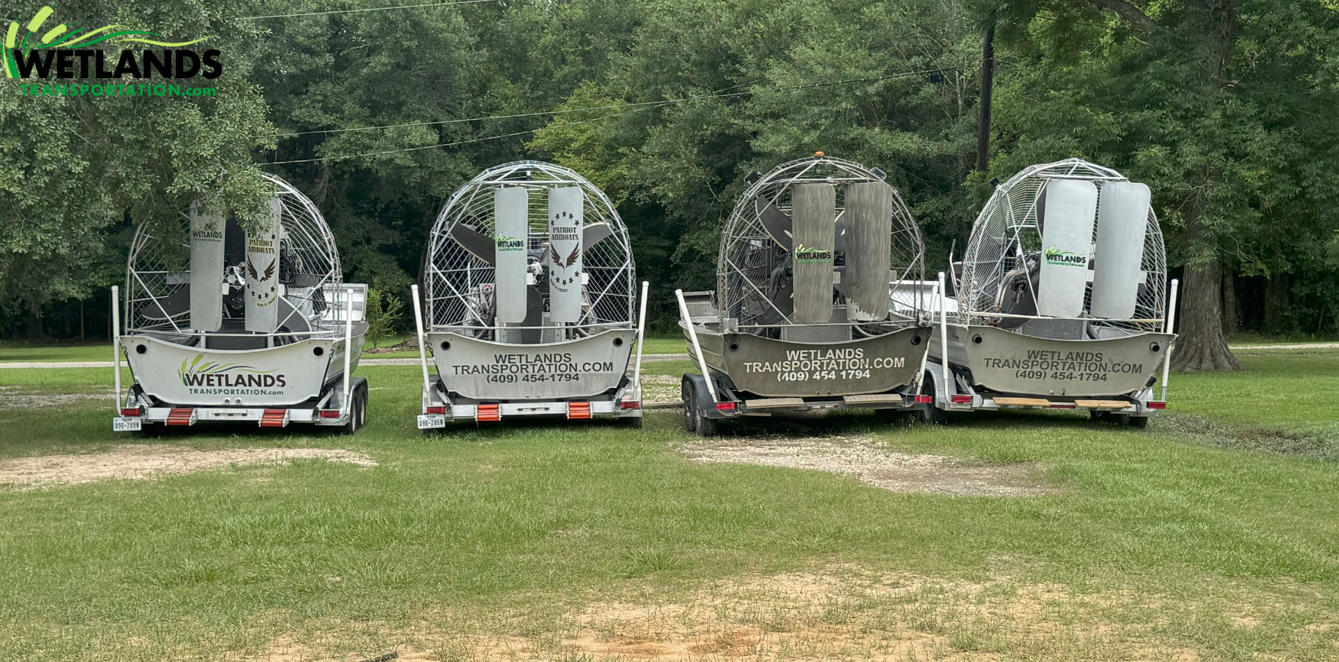Wetlands Transportation - Beaumont, TX - 4 Airboats